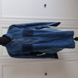 Denim tunic top